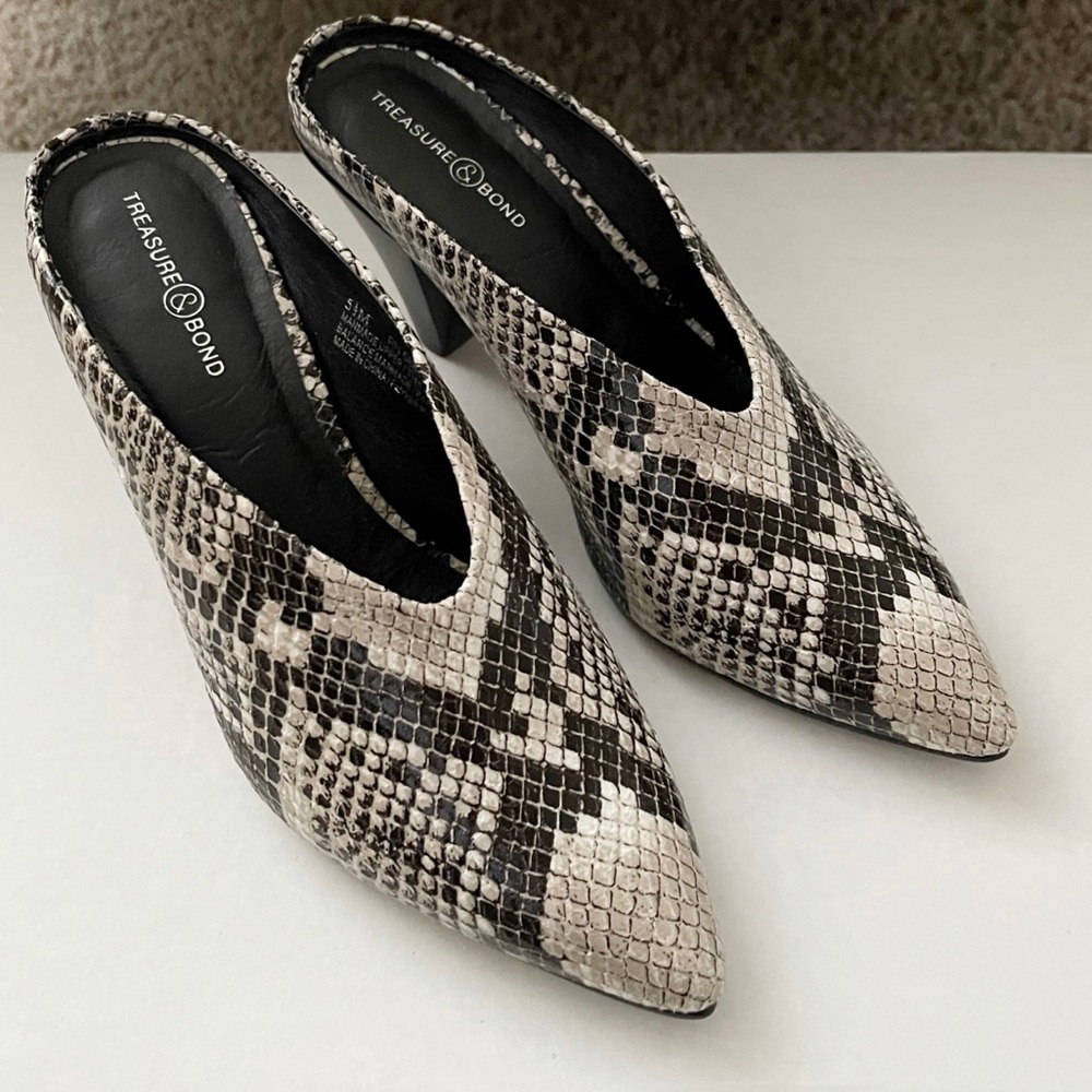 Snakeskin mules - Picture 6 of 7